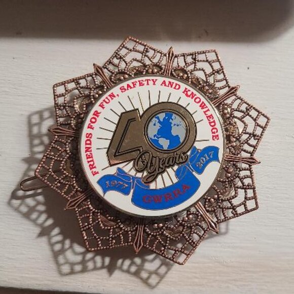 🏍 GWRRA 2017 Challenge Coin Gold Clip Pin - Picture 2 of 4